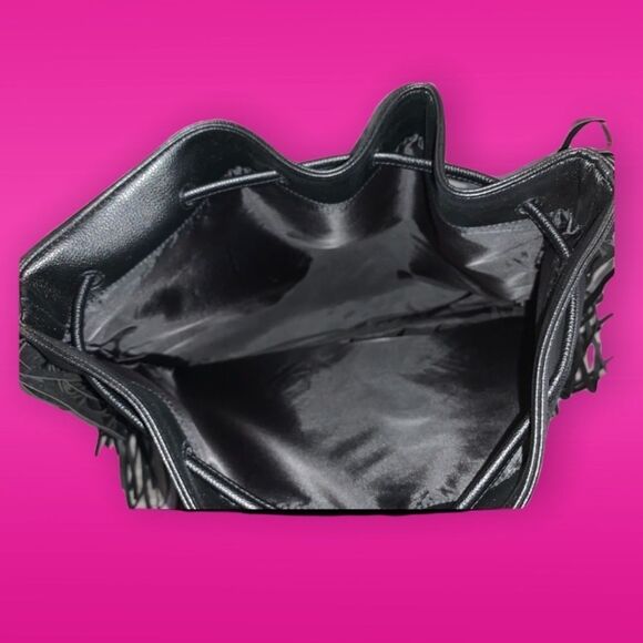 New w/tags! VS black fringe backpack purse RARE main image 10